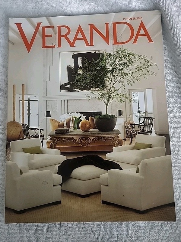 2010 OCTOBER VERANDA MAGAZINE - NICE DECORATING & STYLE FRONT COVER - H 15686