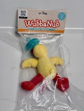 Wubbanub Infant Pacifier Yellow Duck 0-6 Months Plush Brand New Sealed