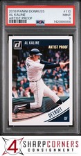 2018 PANINI DONRUSS ARTIST PROOF #110 AL KALINE HOF #/10 POP 1 PSA 9