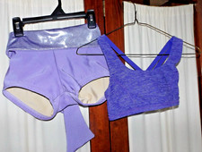 Details Dancewear, Adult Small 2 piece outfit for dance, Shorts has shinny belt