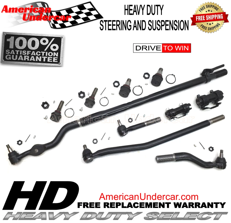 Kit de eslabones de arrastre de rótula de varilla de amarre HD Ford F250 F350 Super Duty 1999-2004 4x4 Foto 2 de 4