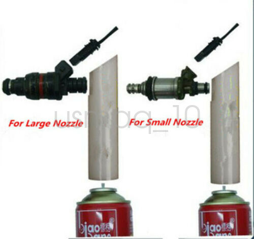 Auto Car Fuel Injector Flush Cleaner Adapter DIY Cleaning Tool Kit Set Universal