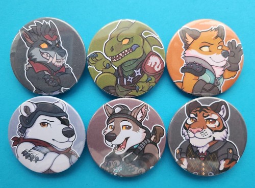 Fortnight fort gaming badges or magnets 45mm furry Fennix, Wendell, Oscar - 第 15/15 張圖片