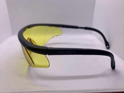 Titus CSE Yellow With Black Extendable Arms Safety Sunglasses/ Boat/Bike Riding - Picture 16 of 17