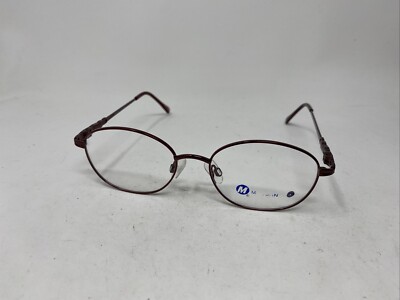 MODERN EYEWEAR EPIPHANY BURGUNDY 50-17-135 FLEX HINGE EYEGLASSES AA16