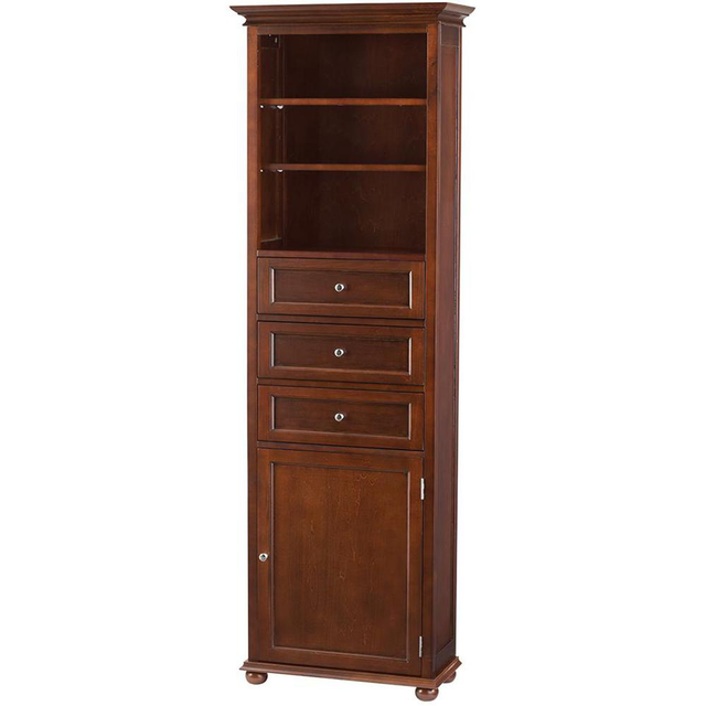 Hampton Harbor 22 Linen Cabinet Indoor Wooden Bathroom Storage Freestanding For Sale Online