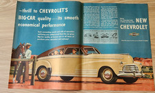 1946 Chevrolet Fleetline Car Vintage Ad Big Car Quality Body Of Fisher