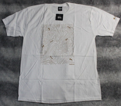 Size L - Men's Stussy Incase Topo Tee 'White' 3902367 WHITE