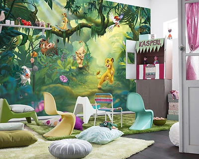 König der Löwen Tapeten Wandbild Mit klebend Disney Groß Kinder Schlafzimmer - Bild 1 von 4