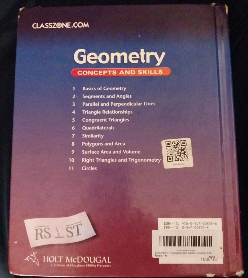 GEOMETRY Concepts And Skills By Holt McDougal - Image 2 of 2