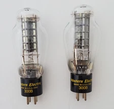 U.S. Manufactured Western Electric 300B triode set of 2. New in Box Never used