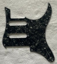 Custom Guitar Pickguard for Yamaha Pacifica 112V Replacement 4 Ply Black Pearl