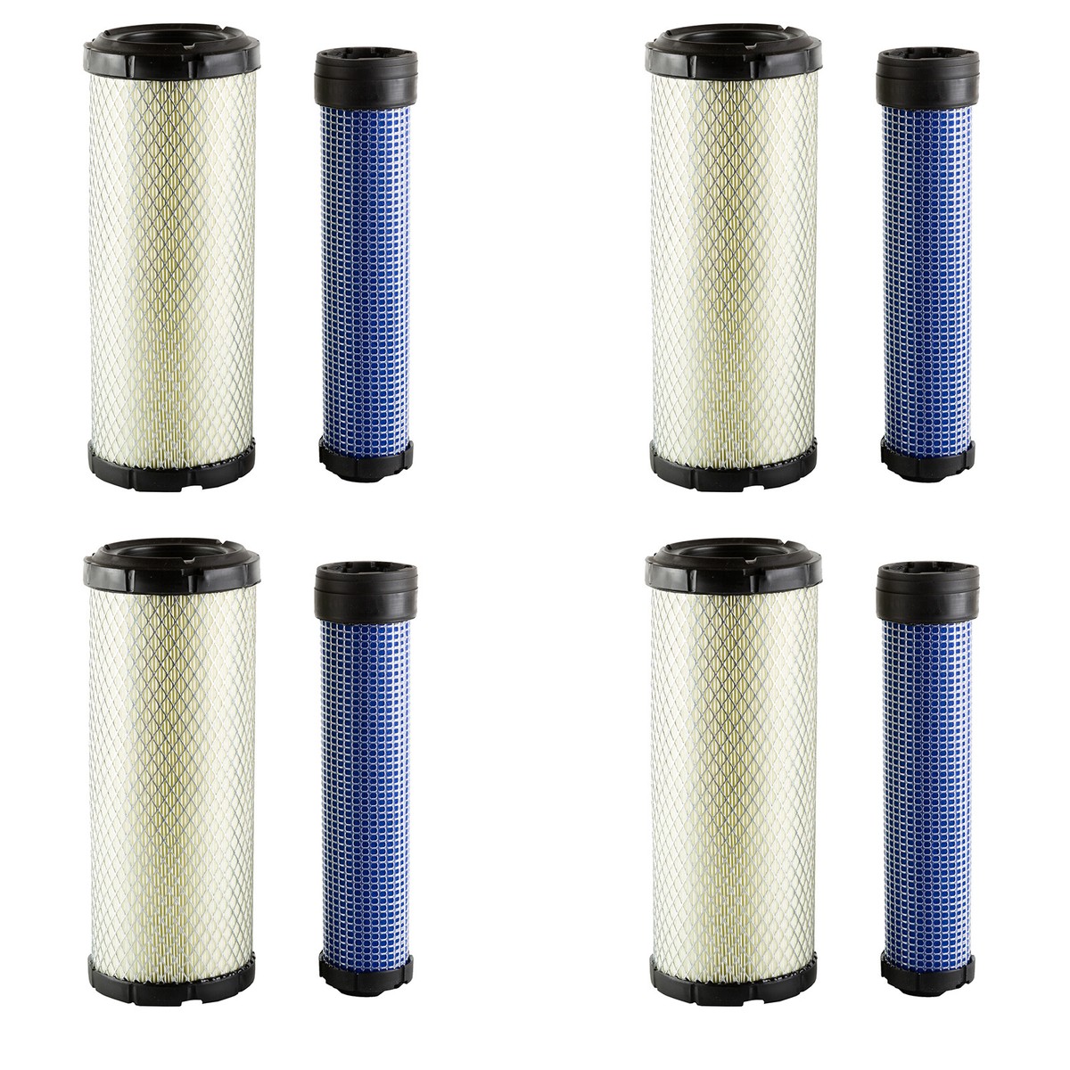 Brand New 4 Pcs Air Filter Replacement P822858 & P821575 6672467