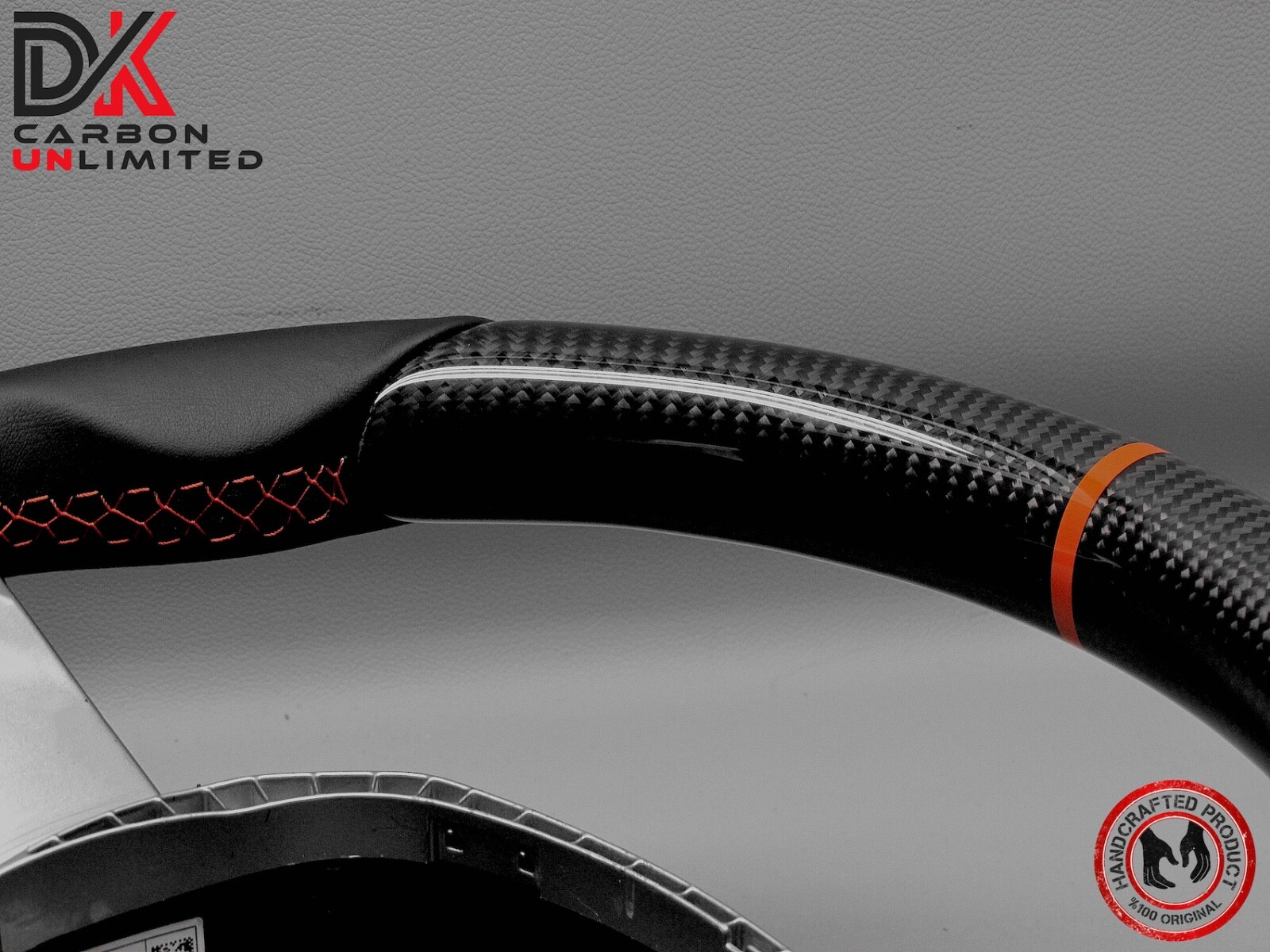 Lamborghini Aventador LP700 SVJ63 Sian Napa Orange Ring Carbon Steering Wheel v4