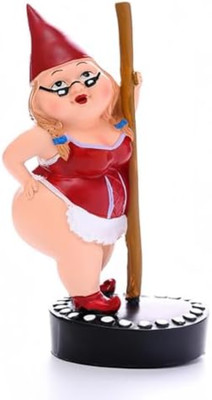 Statua in resina di gnomo golfista - Figurina decorativa in miniatura