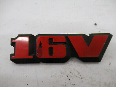 895853735B2ZZ Genuine Audi S2 Rear Hatch Boot Badge Emblem Chrome Red