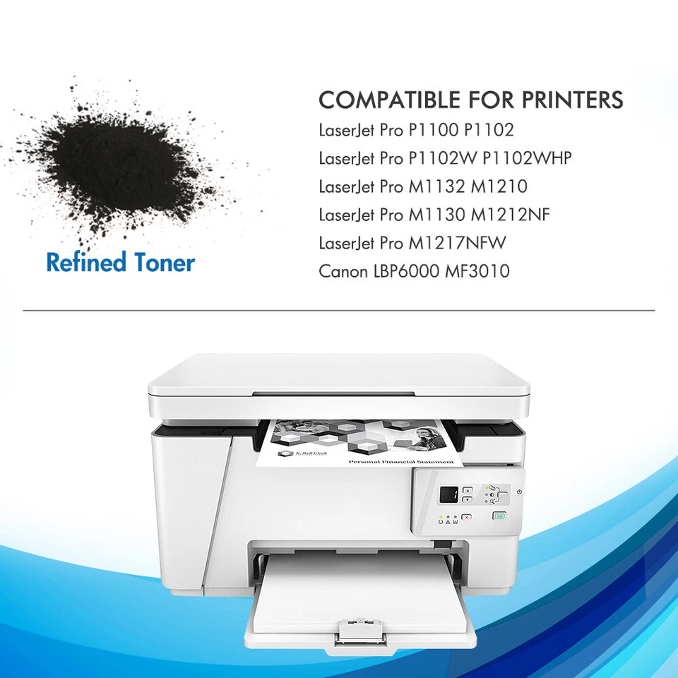 10x 85A Toner For HP CE285A Laserjet M1212nf MFP P1102w P1006 P1102 Toner CF285A - Image 3 of 4