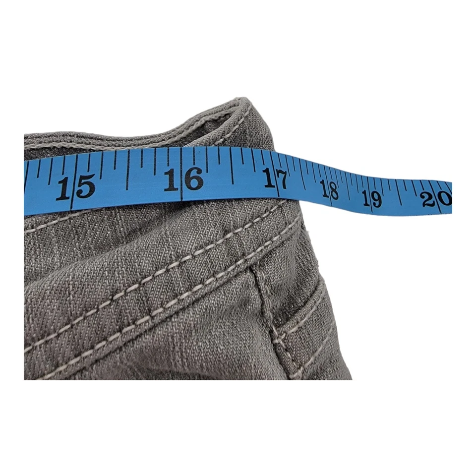 Chicos Jeans Womens Sz 2.5R Platinum Gray Metallic Embroidered - Image 4 of 4