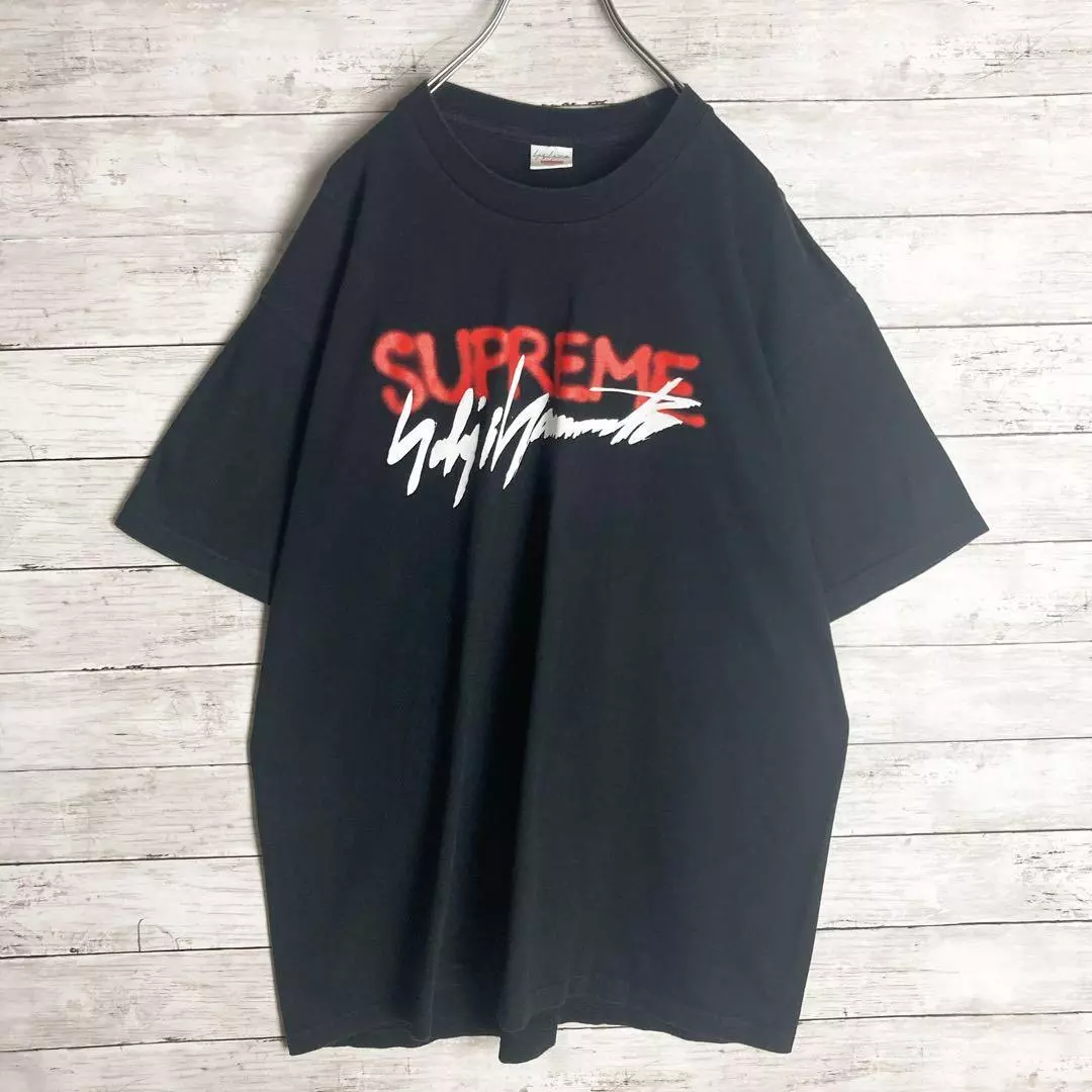 Supreme Yohji Yamamoto T-Shirts Size XL 42 Black Cotton Length 77cm Short  Sleeve