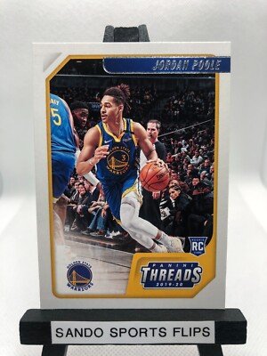 2019-20 Panini Chronicles Threads Jordan Poole Rookie Card No. 89 ~ $.99 Ship!