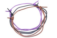 Braided Adjustable Lightweight 3mm Cord Surfer Choker Necklace Unisex- Made USA