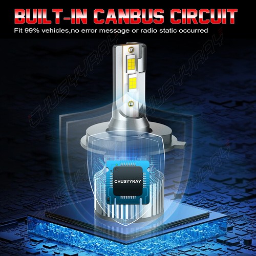 LED for Honda CRV 1997-2004 Headlight Kit H4 6000K Cool white Bulbs Hi/Low Beam - Picture 5 of 11