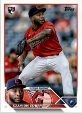2023 Topps #513 Xzavion Curry RC Cleveland Guardians MLB Rookie Baseball Card