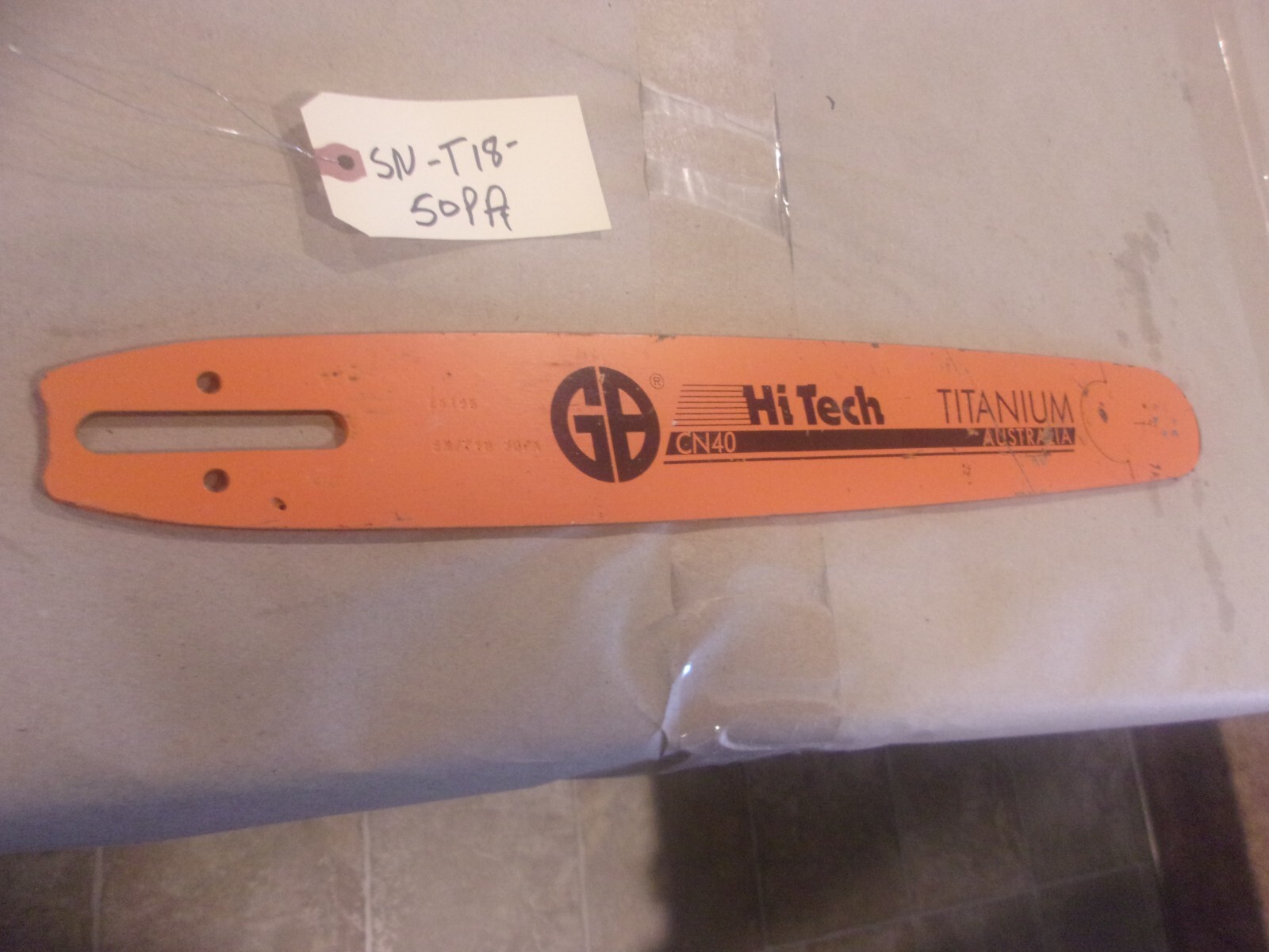 GB CHAINSAW BAR TITANIUM HI TECH CN40 18" SNT1850PA eBay