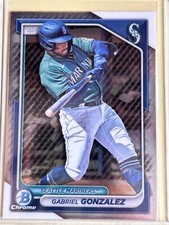 Gabriel Gonzalez 2024 Bowman #BCP-35 Chrome Prospects Seattle Mariners