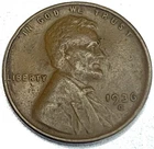 1936 (D) Lincoln Wheat Cent Very Fine Penny VF -SS097