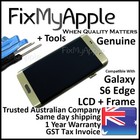 Samsung Galaxy S6 Edge G925 Gold OEM LCD Touch Screen Digitizer Frame Assembly