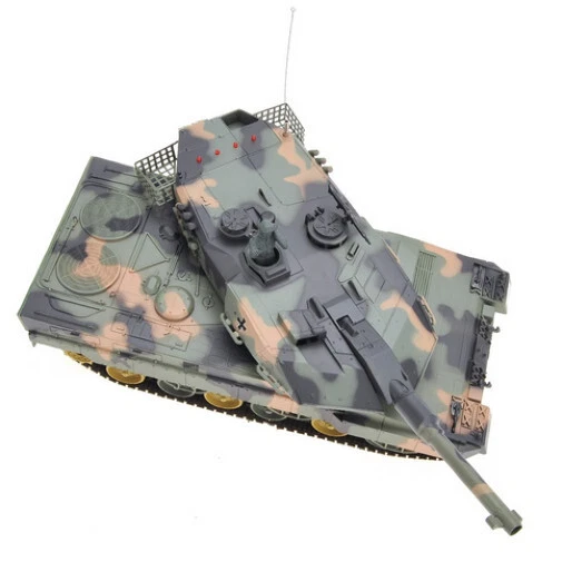 16" 1:24 German Leopard Remote Control Military Battle Tank Fires BB's  R/C New - Image 2 of 4