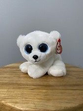 New 2020 TY Beanie Baby 6" ARI White Polar Bear Stuffed Animal Plush Toy MWMTs