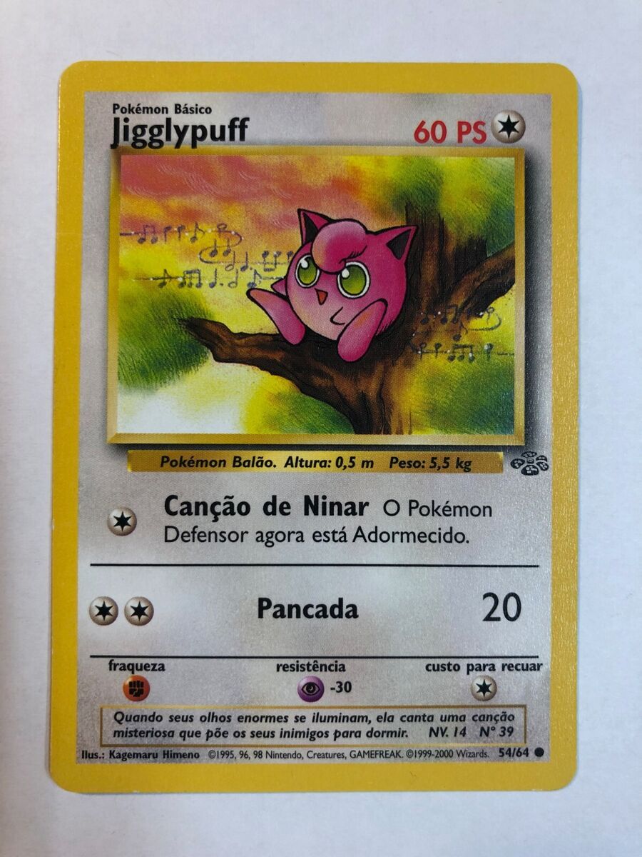 Pokémon Jigglypuff 54/64 Jungle Set 2000 (Tiny Crease - Portuguese)