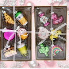 Target Bullseye Christmas 6 pack Mini Ornaments Set - U PICK