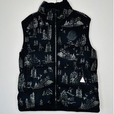 Nwt Rare Moncler Titan Gilet Black Rhinestone Winter Ski Motif Vest 3 / Large