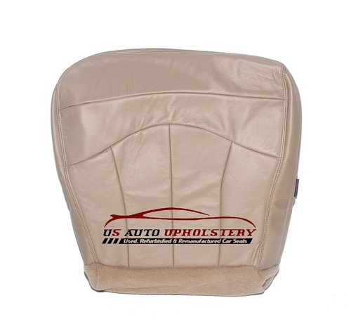 Leather Driver Side Seat Cover For 2001–2002 Ford F150 – Medium Parchment Tan, Direct Fit