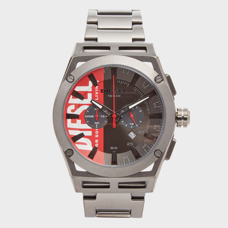 Diesel Men's Watch TimeFrame Logo Dial DZ4598 Gunmetal