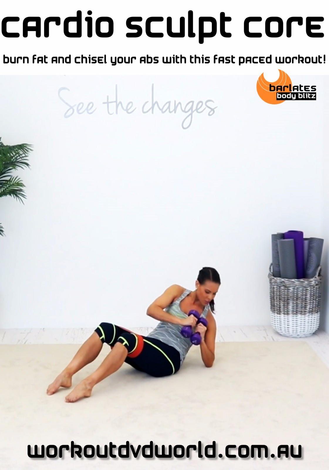 Weighted Abs Pilates EXERCISE DVD - Barlates Body Blitz CARDIO SCULPT ...
