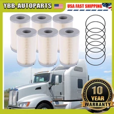 6PCS Replace Fleetguard Fuel Filter FS20172 Peterbilt 367 389 587  K37-1029