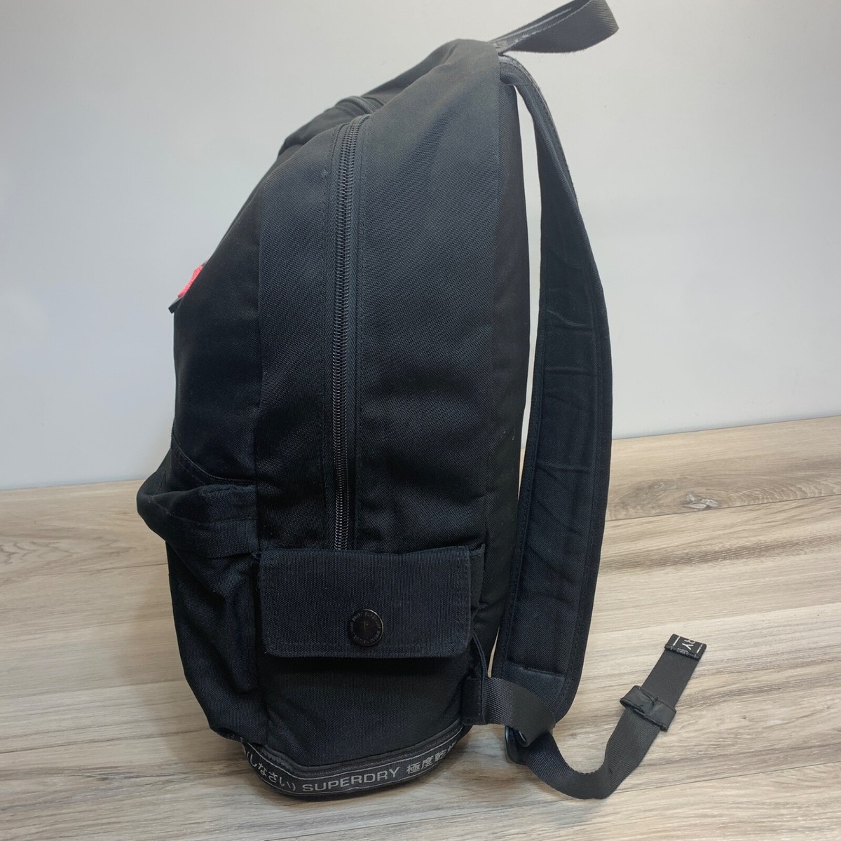 Superdry Outdoor Originals Japan Black & Pink School Backpack | eBay