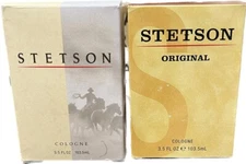 1 Pc Stetson Original Cologne SPLASH 3.5oz SLIGHTLY IMP BOXES/FADED READ DESCRIP