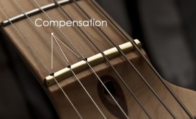 Unique COMPENSATED BRASS NUT for Fender Guitar - 42mm - Replacement Upgrade