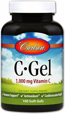 CARLSON LABS, C-GEL Vitamin C Immunsystem 1000mg 100 Weichkapseln SUPER PREIS