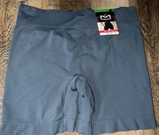 Maidenform ~ 1-Pair Women's Smoothing Seamless Shorty Booty Shaping Blue ~ L