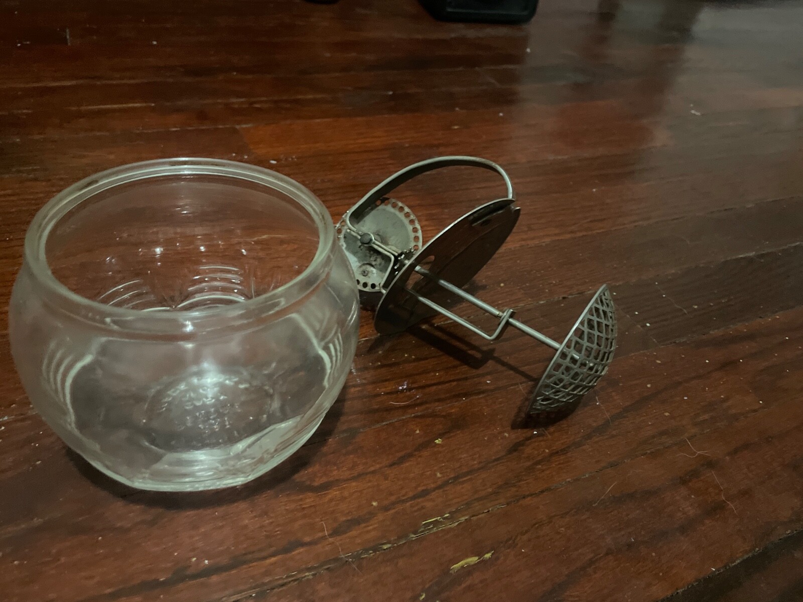 Vintage Androck Food/Egg Hand Mixer Beater with Glass Jar circa 1940's