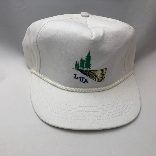 LUA Hat Ball Cap Adjustable Buckle Rope White Lum… - image 1