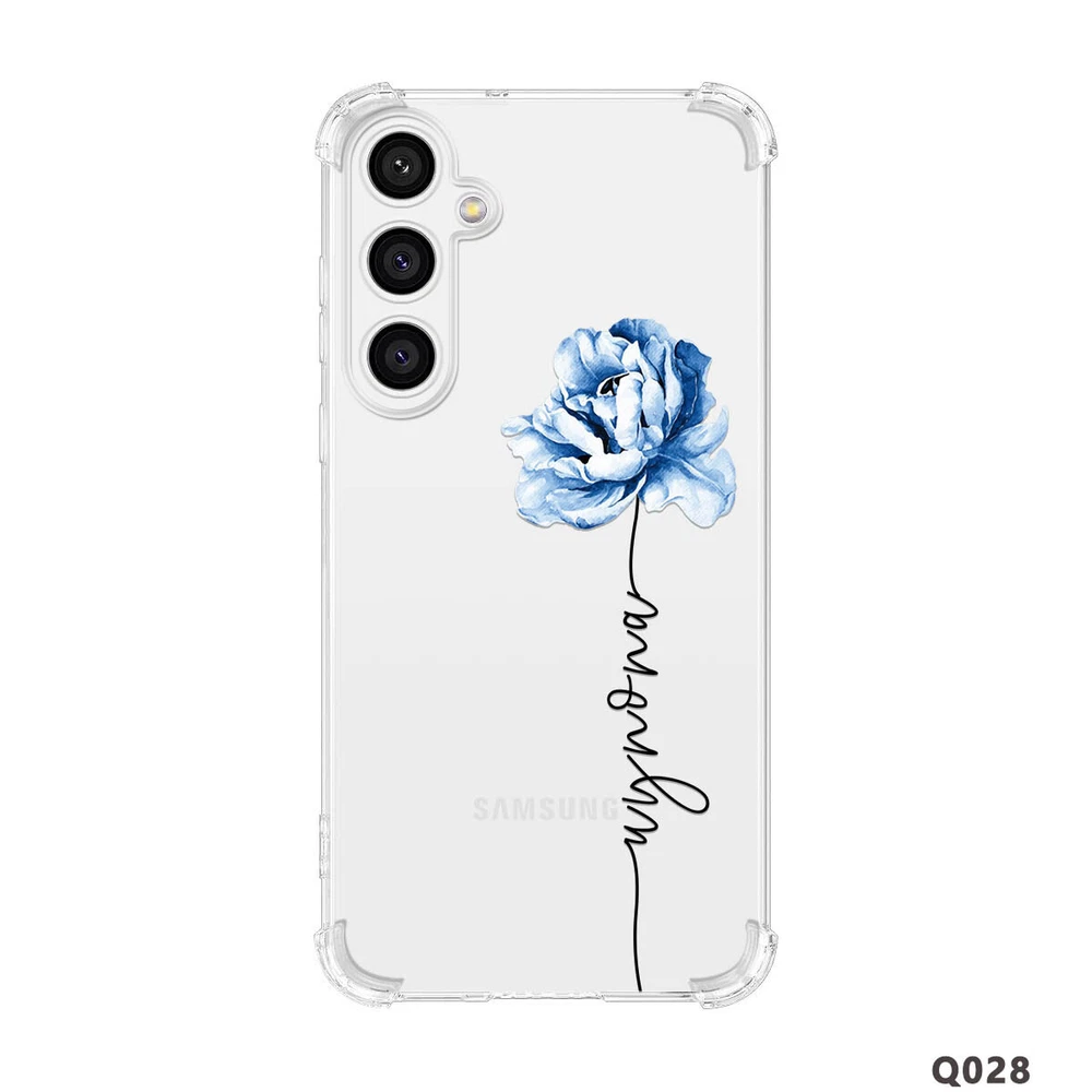 Phone Case For Samsung Galaxy S25 Ultra S24 A15 A16 A35 Personalised Clear Cover