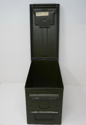 Metal Military Ammo Box Empty Storage Container ~ N335 8 Fuzes PD