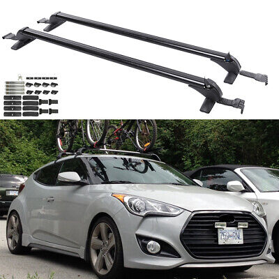 Porte-bagages sur le toit de voiture barre transversale 43,3 pouces  aluminium avec serrure pour Hyundai Veloster